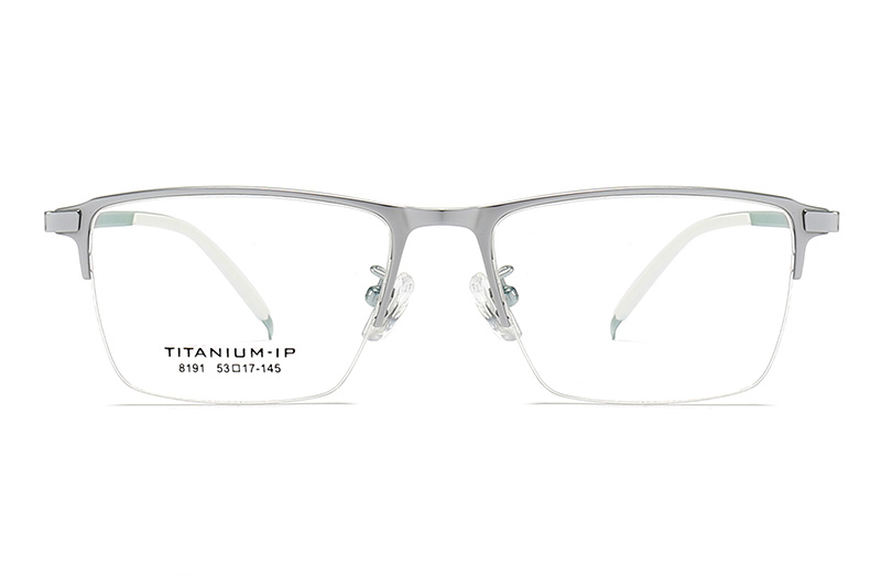 TC8191 Eyeglasses Silver White