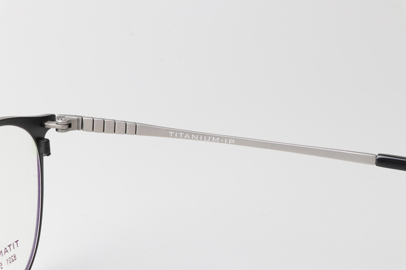 TC8201 Eyeglasses Black Silver