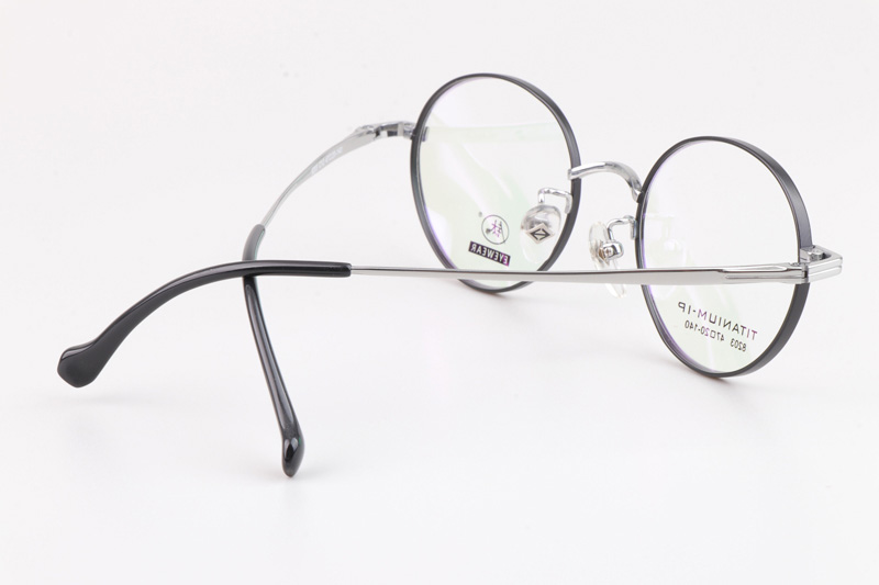 TC8203 Eyeglasses Black Silver