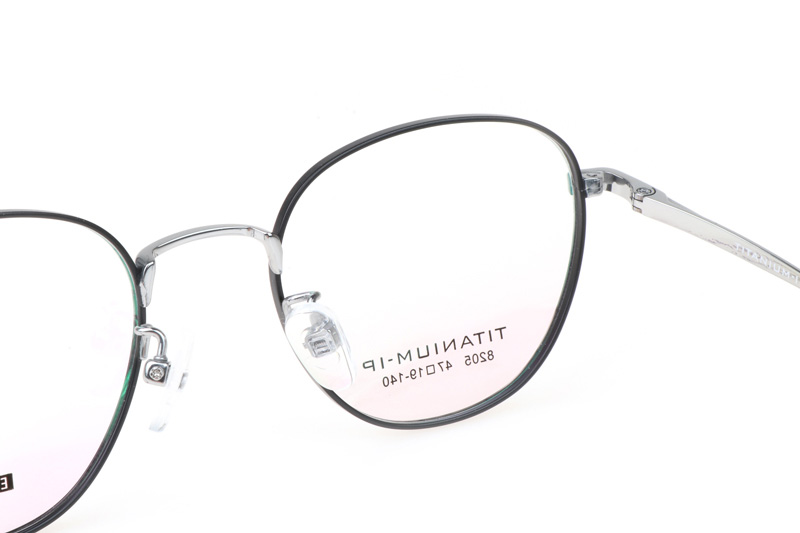 TC8205 Eyeglasses Black Silver