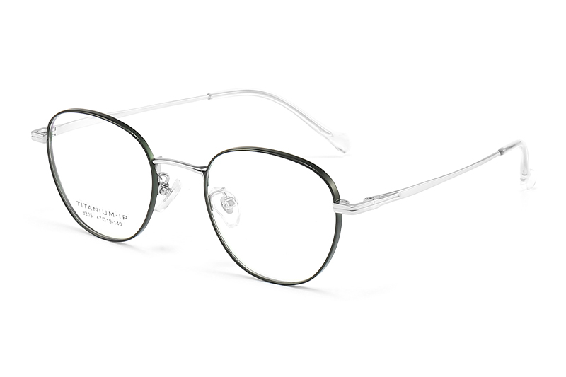 TC8205 Eyeglasses Green Silver