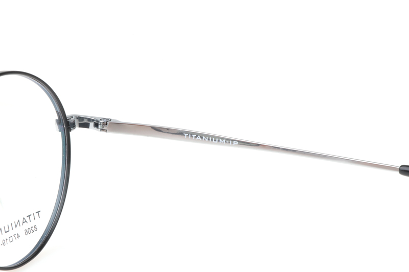 TC8206 Eyeglasses Black Silver