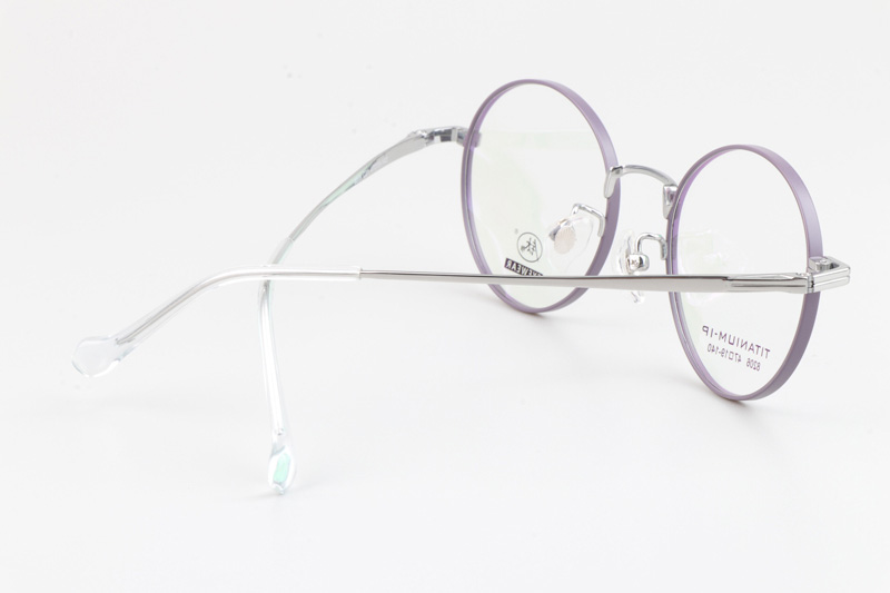 TC8206 Eyeglasses Purple Silver