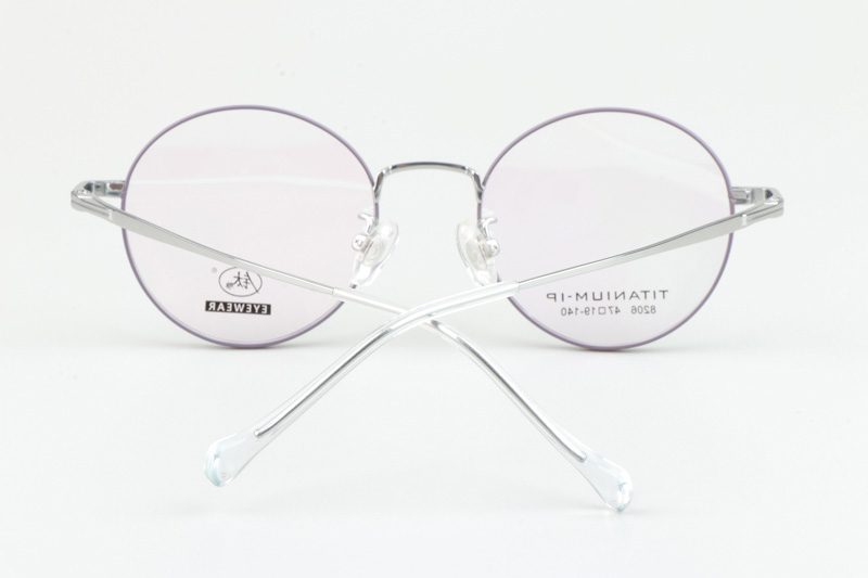 TC8206 Eyeglasses Purple Silver