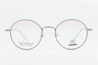 TC8206 Eyeglasses Purple Silver