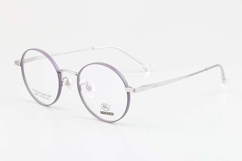 TC8206 Eyeglasses Purple Silver