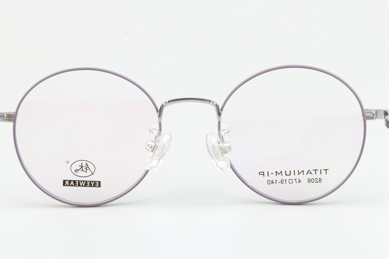 TC8206 Eyeglasses Purple Silver