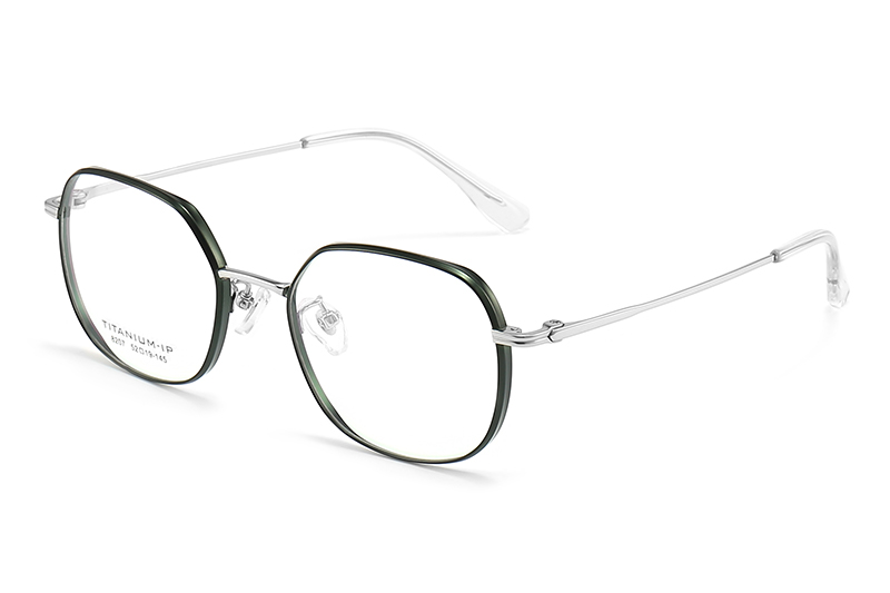 TC8207 Eyeglasses Green Silver