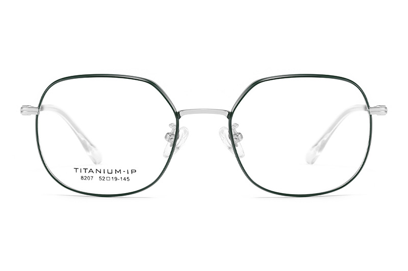 TC8207 Eyeglasses Green Silver