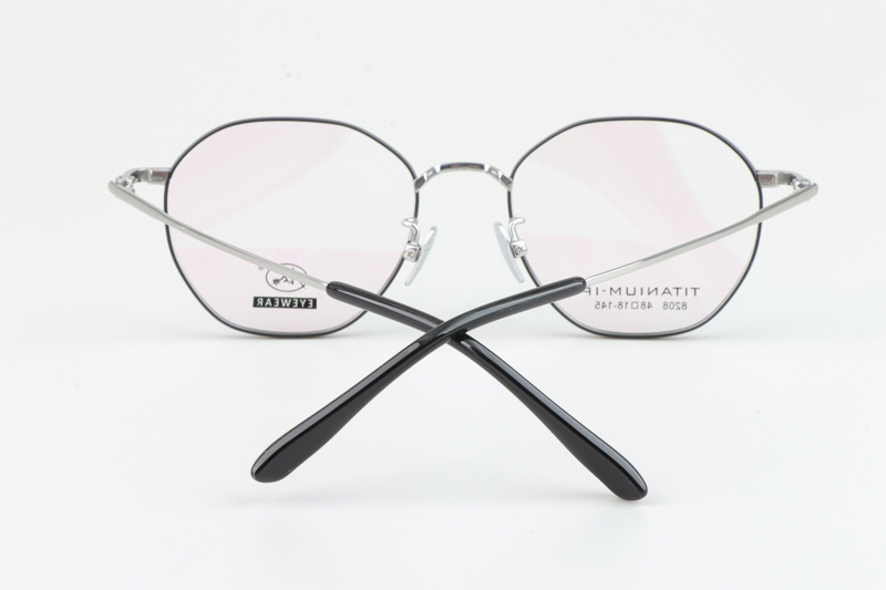 TC8208 Eyeglasses Black Silver