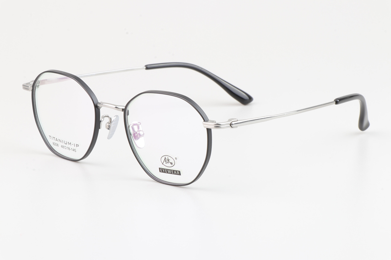 TC8208 Eyeglasses Black Silver