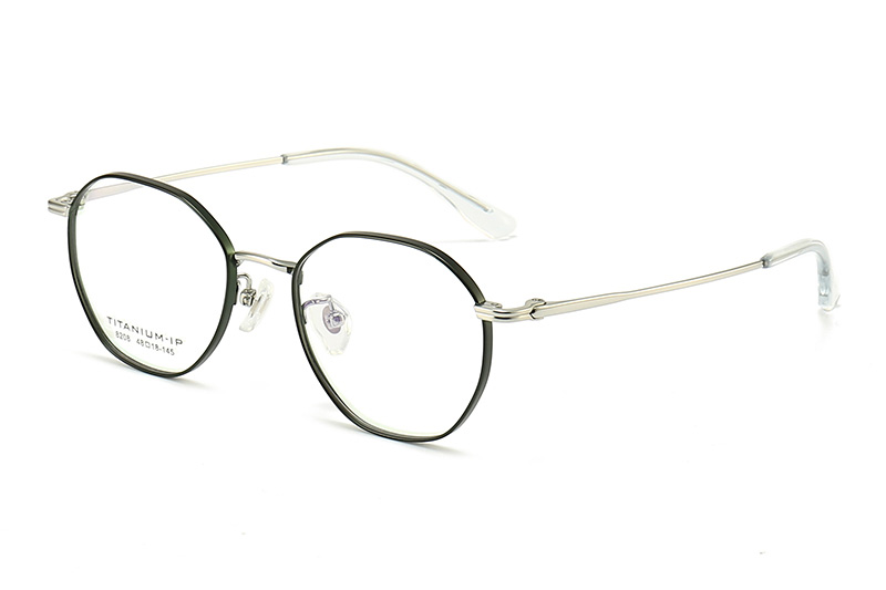 TC8208 Eyeglasses Green Silver