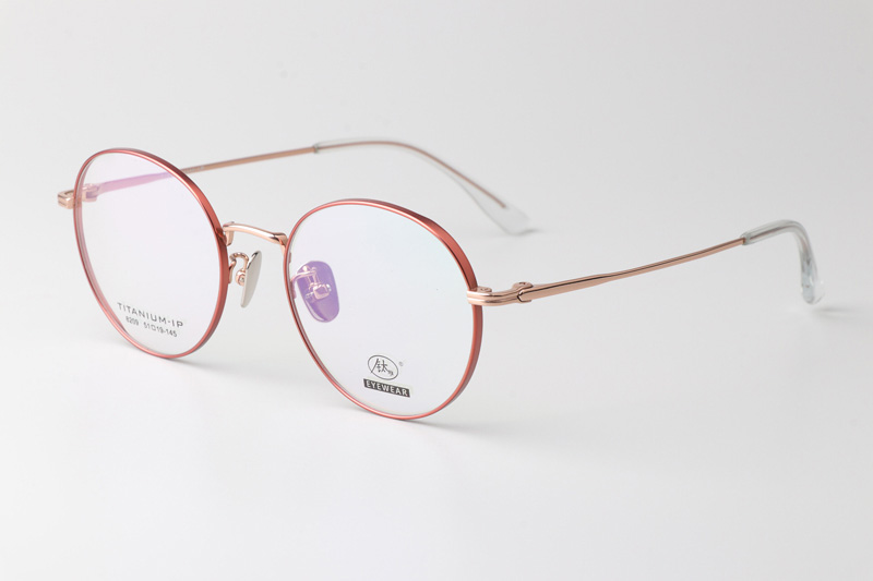 TC8209 Eyeglasses Orange Rose Gold
