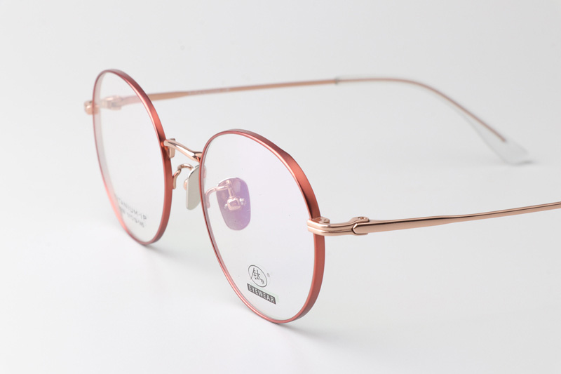 TC8209 Eyeglasses Orange Rose Gold