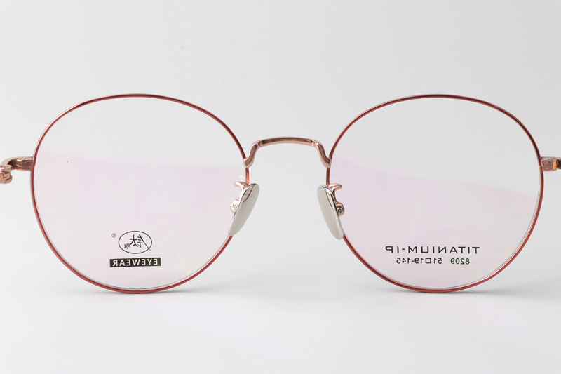 TC8209 Eyeglasses Orange Rose Gold