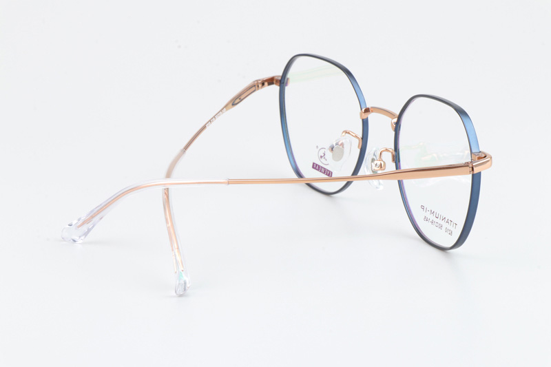 TC8210 Eyeglasses Blue Gold