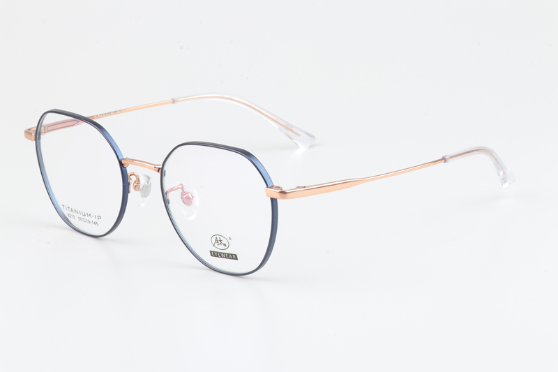TC8210 Eyeglasses Blue Gold