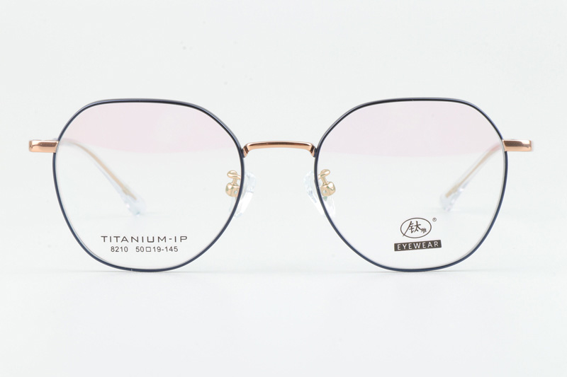 TC8210 Eyeglasses Blue Gold