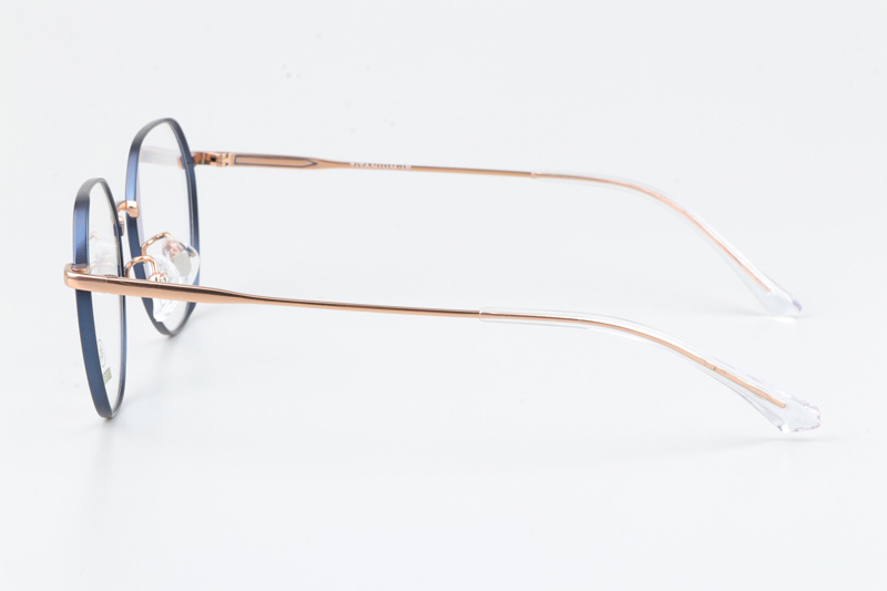 TC8210 Eyeglasses Blue Gold