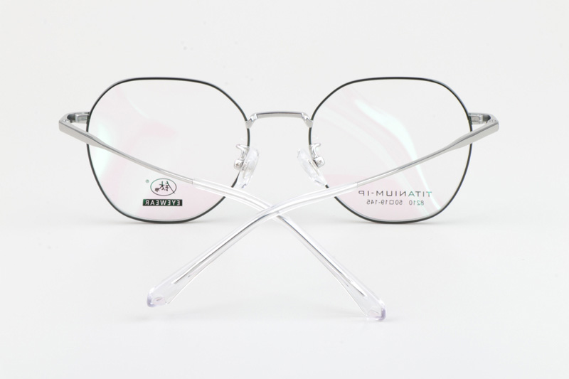 TC8210 Eyeglasses Green Silver