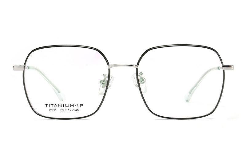 TC8211 Eyeglasses Green Silver