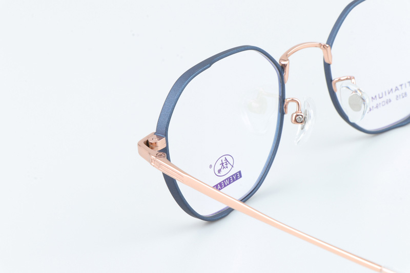 TC8215 Eyeglasses Blue Gold