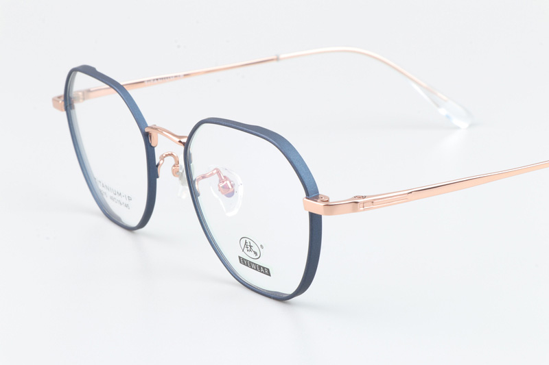 TC8215 Eyeglasses Blue Gold