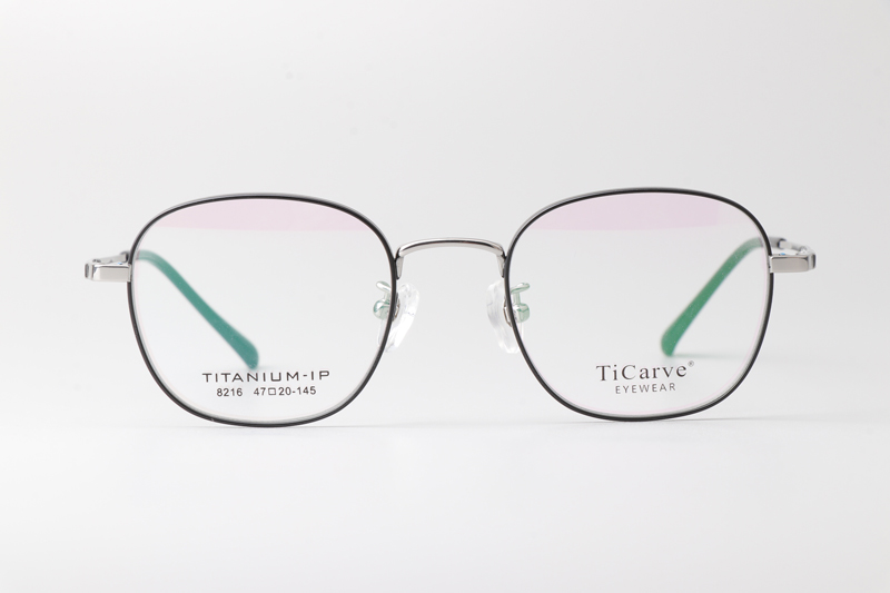 TC8216 Eyeglasses Black Silver