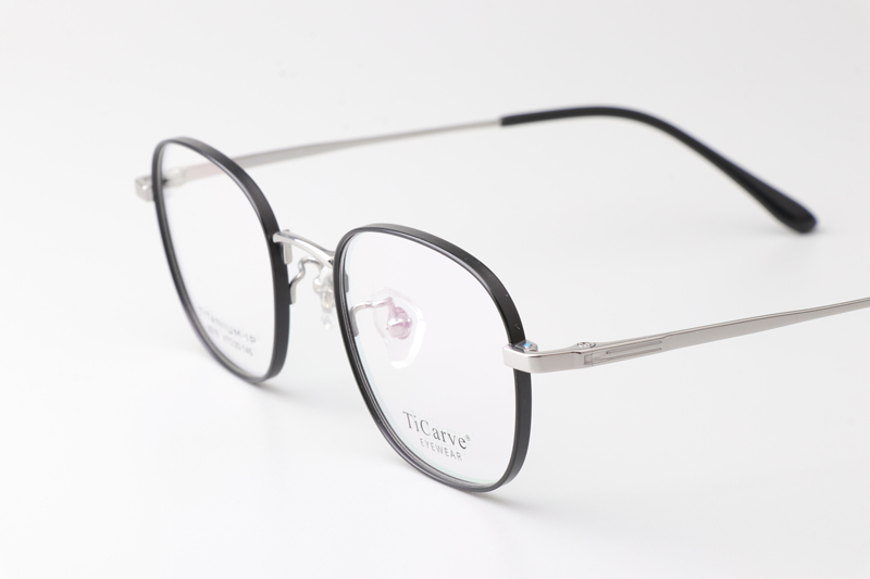TC8216 Eyeglasses Black Silver