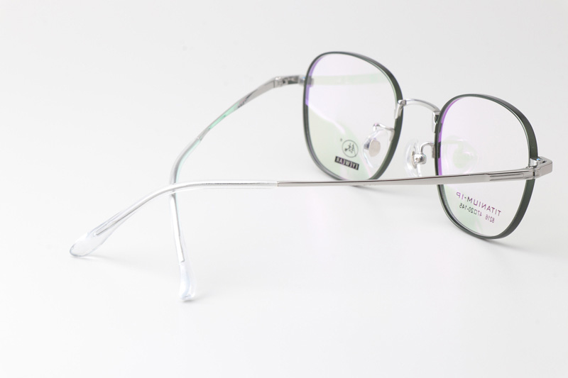 TC8216 Eyeglasses Green Silver