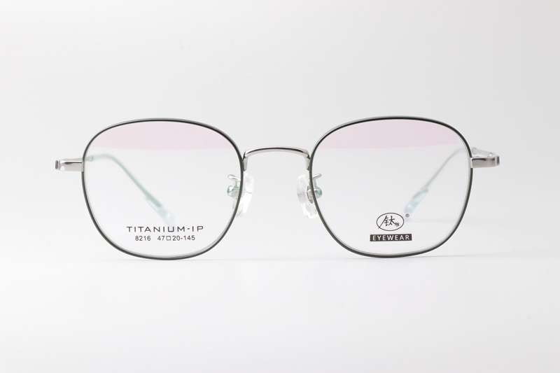 TC8216 Eyeglasses Green Silver