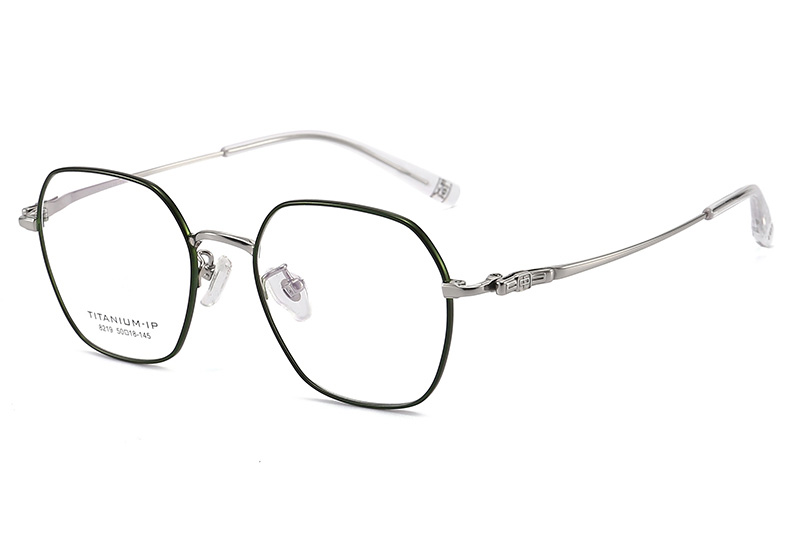 TC8219 Eyeglasses Green Silver