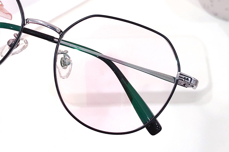 TC8221 Eyeglasses Black Silver