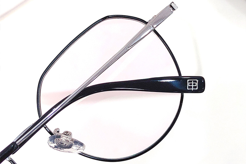 TC8221 Eyeglasses Black Silver