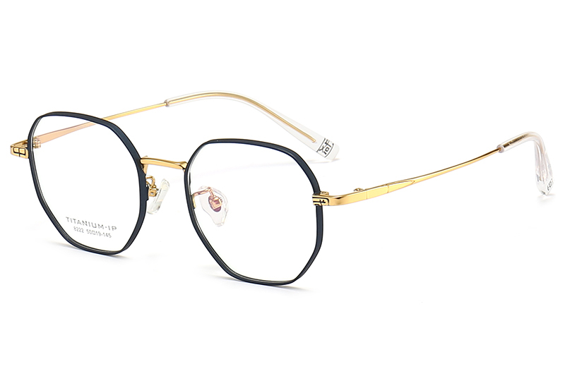TC8222 Eyeglasses Blue Gold