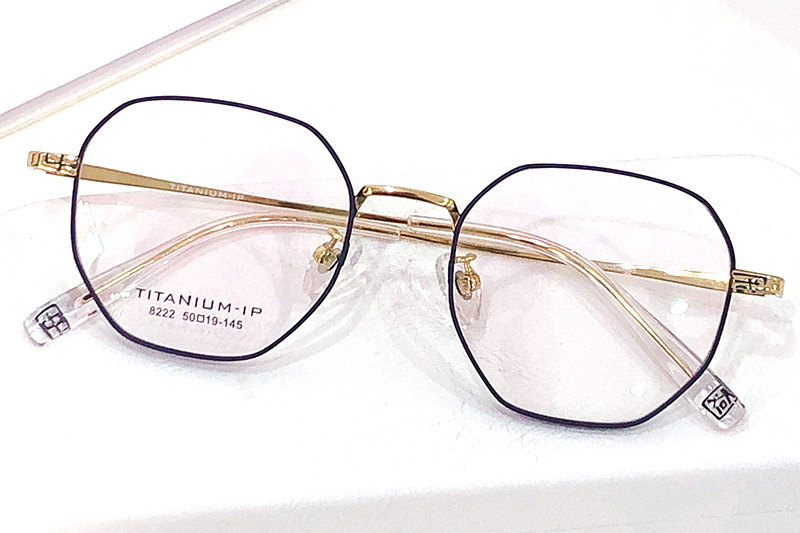 TC8222 Eyeglasses Blue Gold