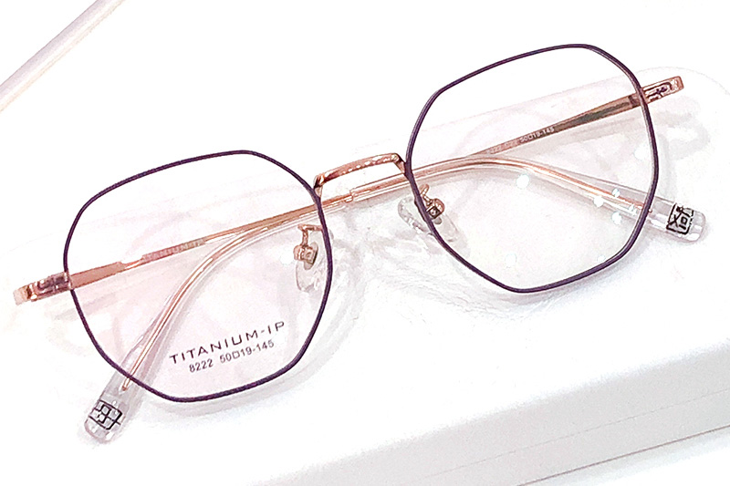 TC8222 Eyeglasses Purple Gold