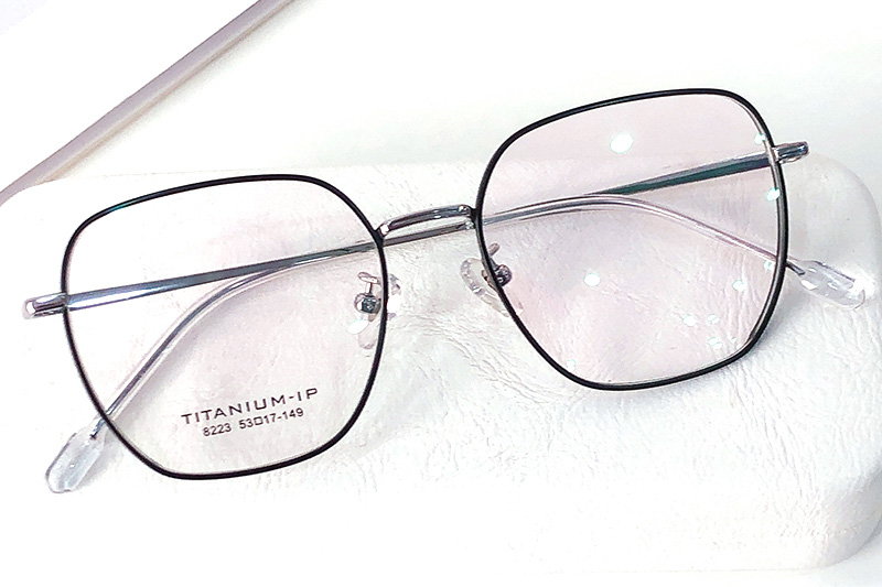 TC8223 Eyeglasses Green Silver