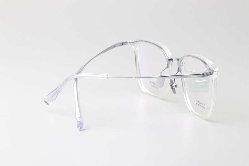 TC86011 Eyeglasses Transparent Silver