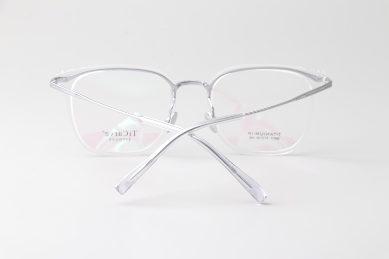 TC86011 Eyeglasses Transparent Silver