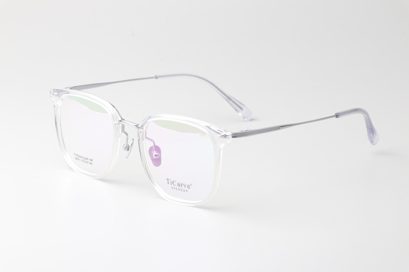 TC86011 Eyeglasses Transparent Silver