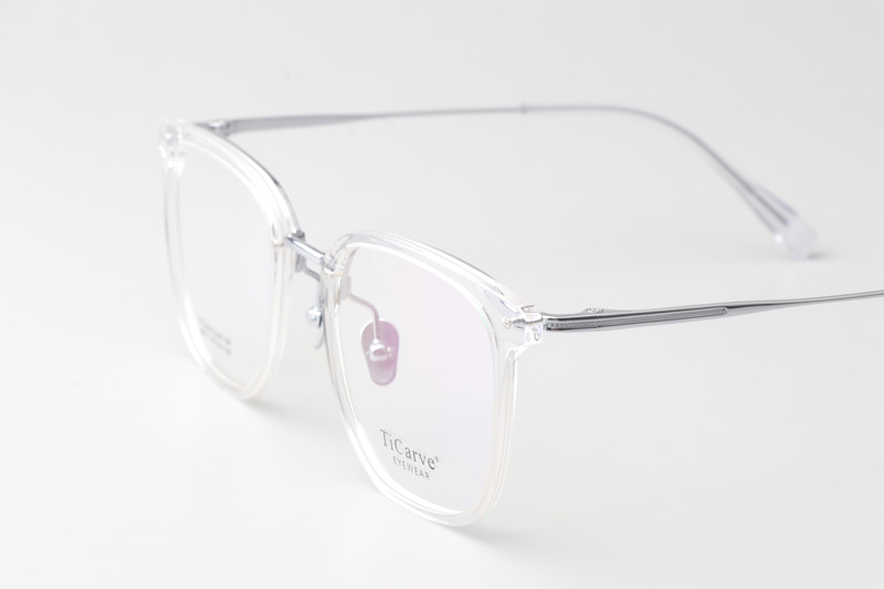 TC86011 Eyeglasses Transparent Silver