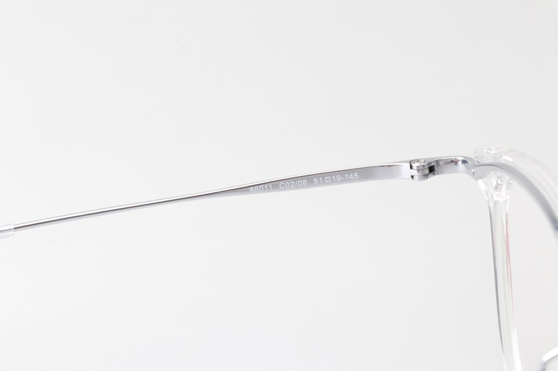 TC86011 Eyeglasses Transparent Silver