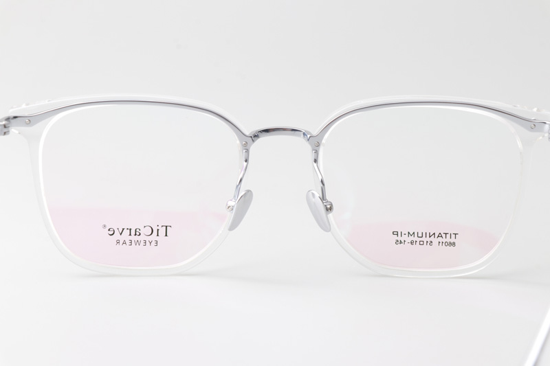 TC86011 Eyeglasses Transparent Silver
