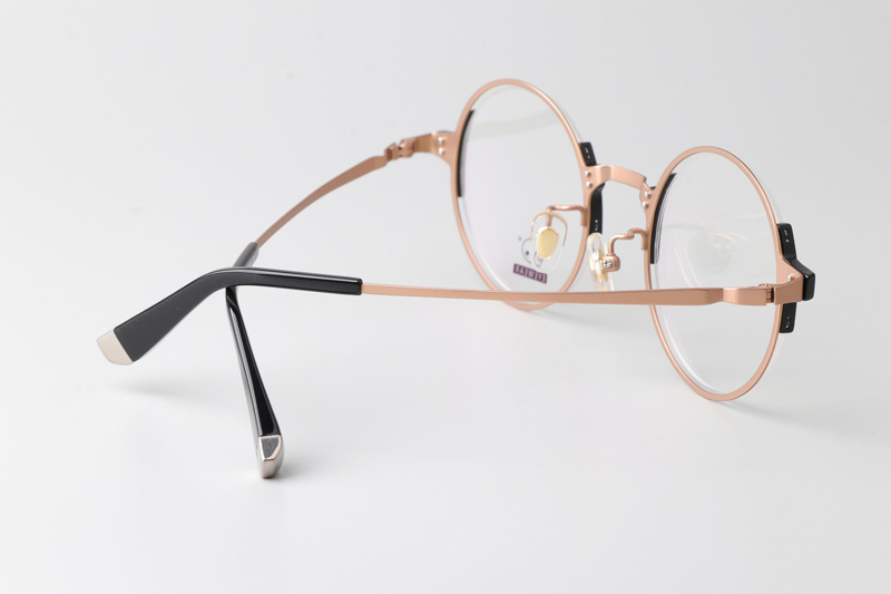 TCS3068 Eyeglasses Black Rose Gold