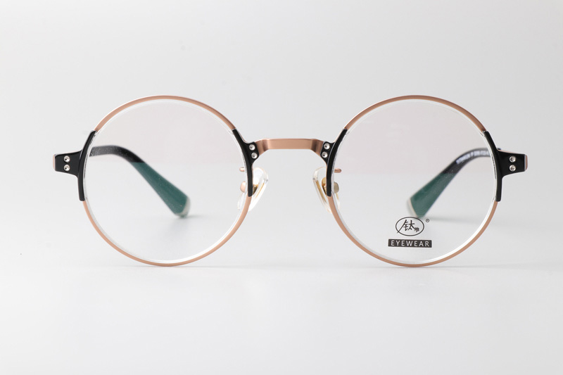TCS3068 Eyeglasses Black Rose Gold