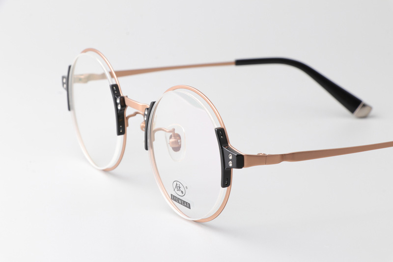 TCS3068 Eyeglasses Black Rose Gold