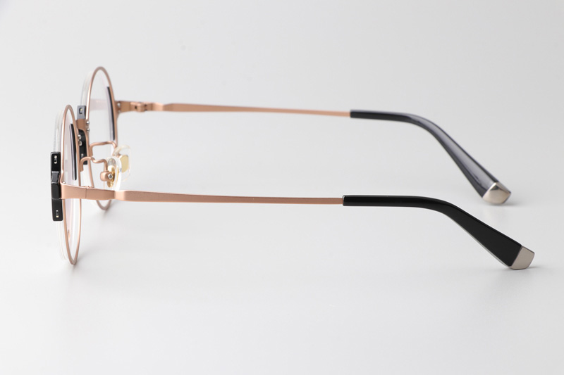 TCS3068 Eyeglasses Black Rose Gold