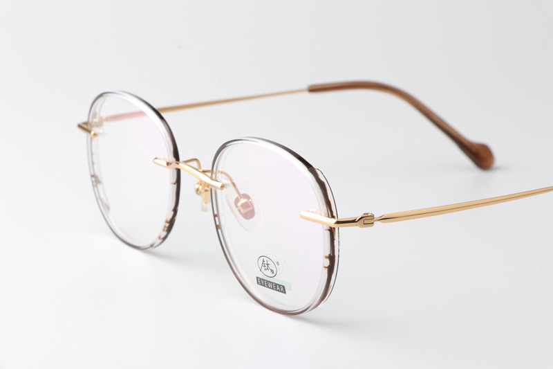 TCS3080 Eyeglasses Tortoise Gold
