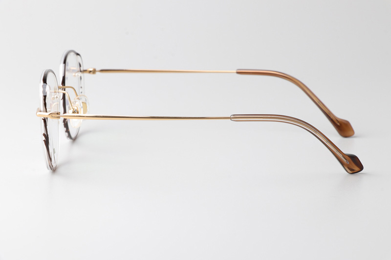 TCS3080 Eyeglasses Tortoise Gold